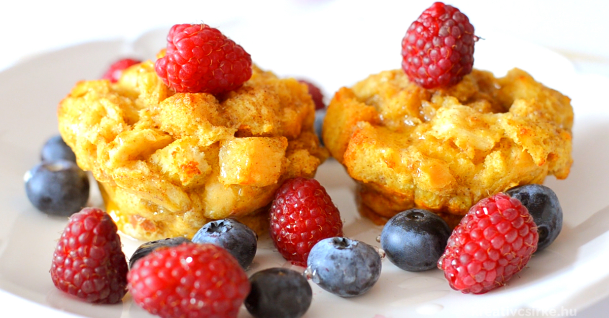 Fahéjas toast muffin