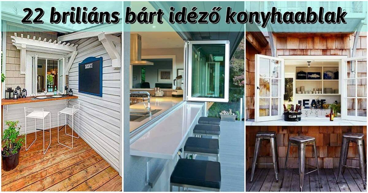 22 briliáns bárt idéző konyhaablak