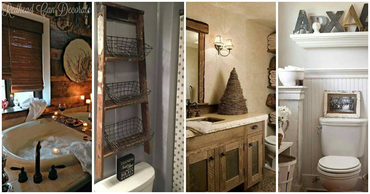 10 fantasztikus ötlet, amivel rusztikussá varázsolhatjuk fürdőszobánkat