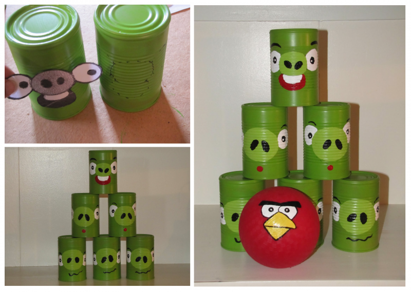 1. DIY Angry Birds ajándék