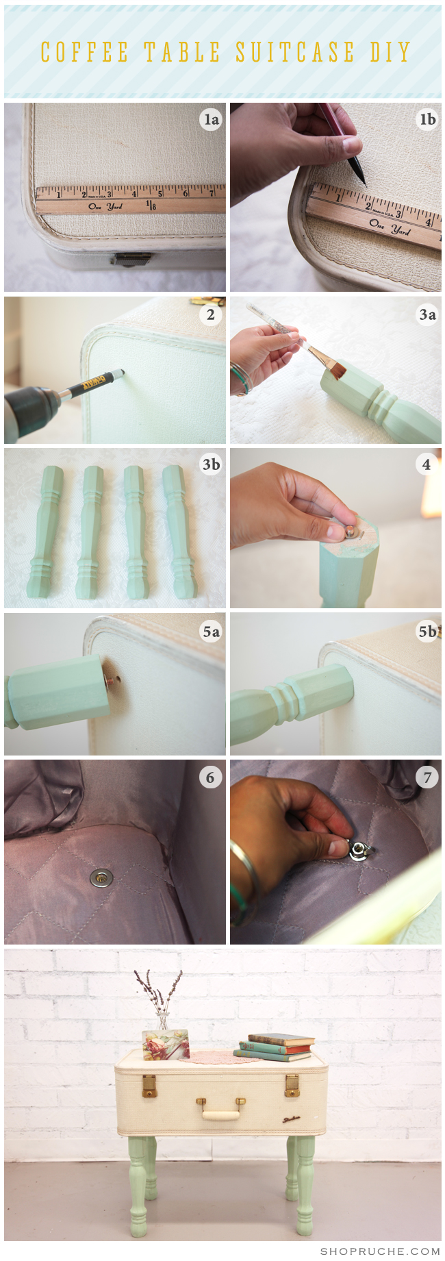 1. Dohányzóasztal bőröndből