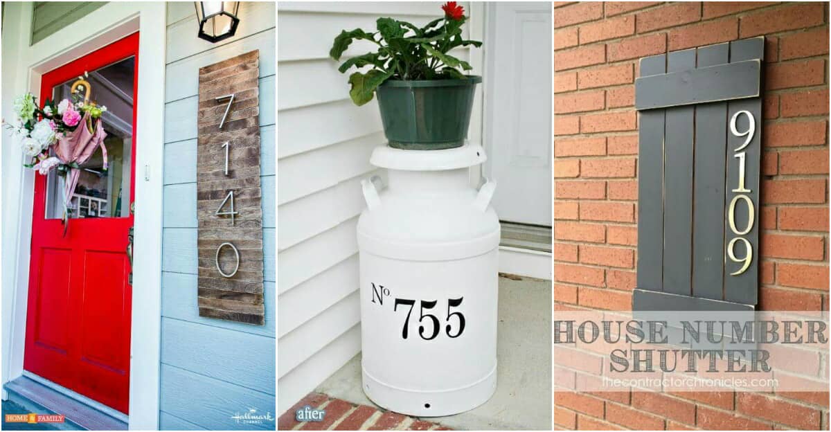 10 fantasztikus házszám ötlet, amik garantáltan egyedivé varázsolják házad megjelenését