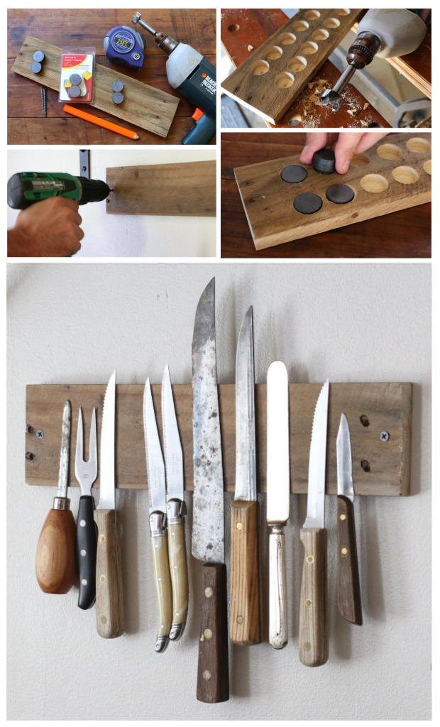 2. Rusztikus mágneses késtartó