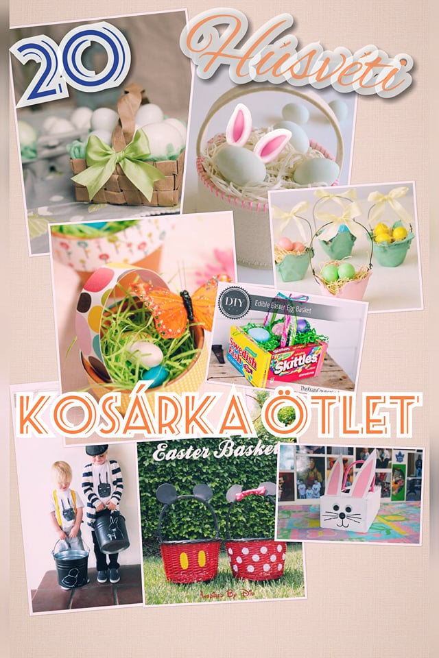 20 húsvéti kosárka ötlet a frissen festett tojásaidnak pin